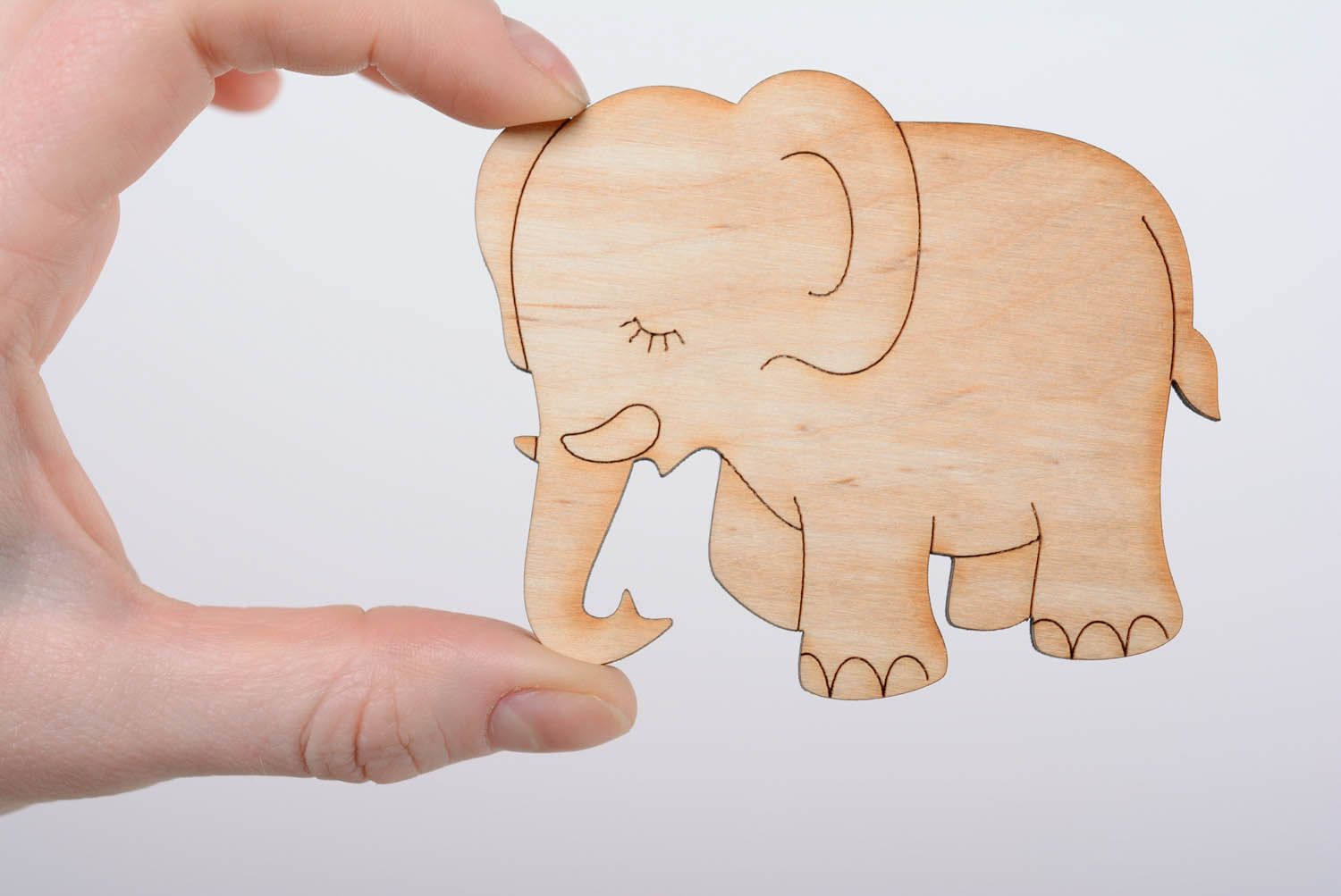 Ébauche magnet frigo décorative faite main Éléphant photo 3