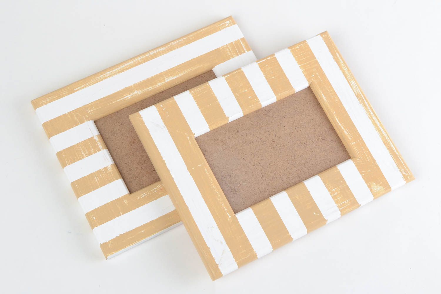 Рамки из дерева для фотографий набор из 2 штук прямоугольные светлые хэнд мейд фото 4