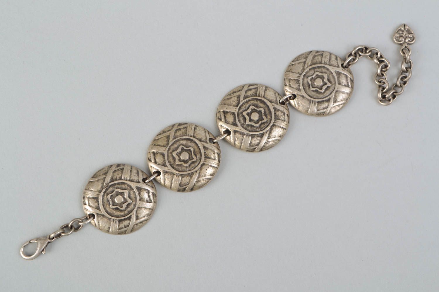 Bracelet en métal de style ethnique fait main zinc aluminium cuivre pour femme photo 4