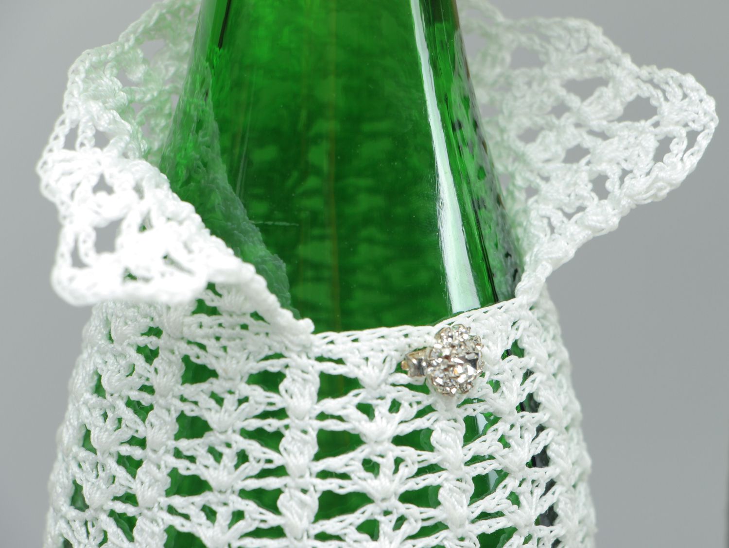 Crochet champagne bottle covers photo 2