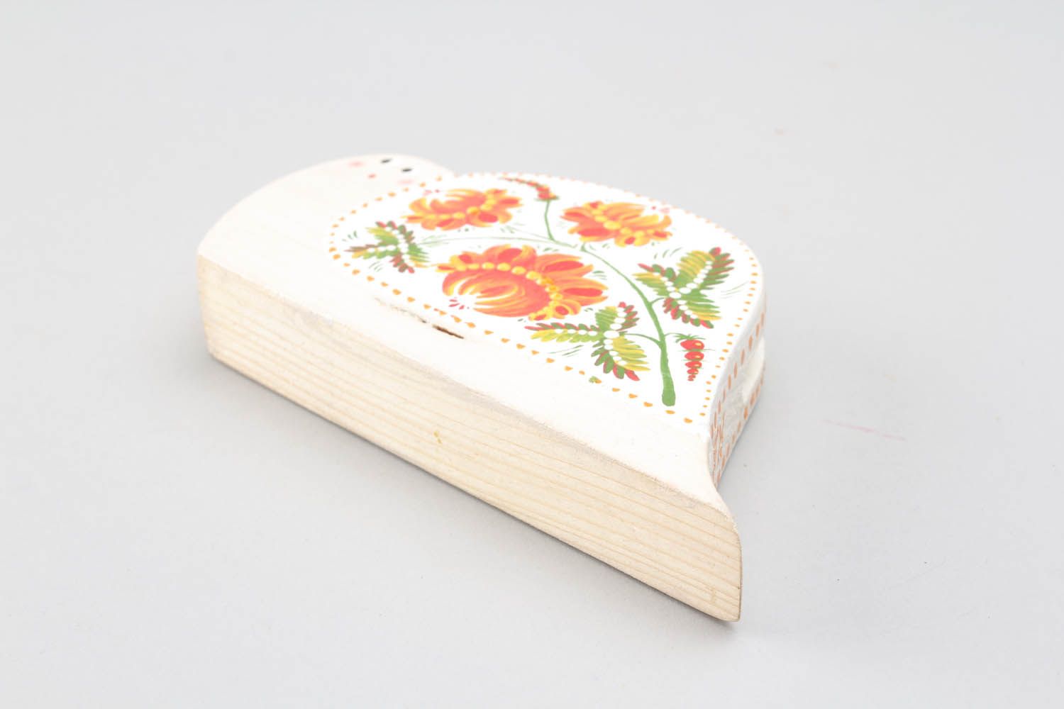 Porta-guardanapos feito de madeira pintado à mão com tintas Caracol foto 3