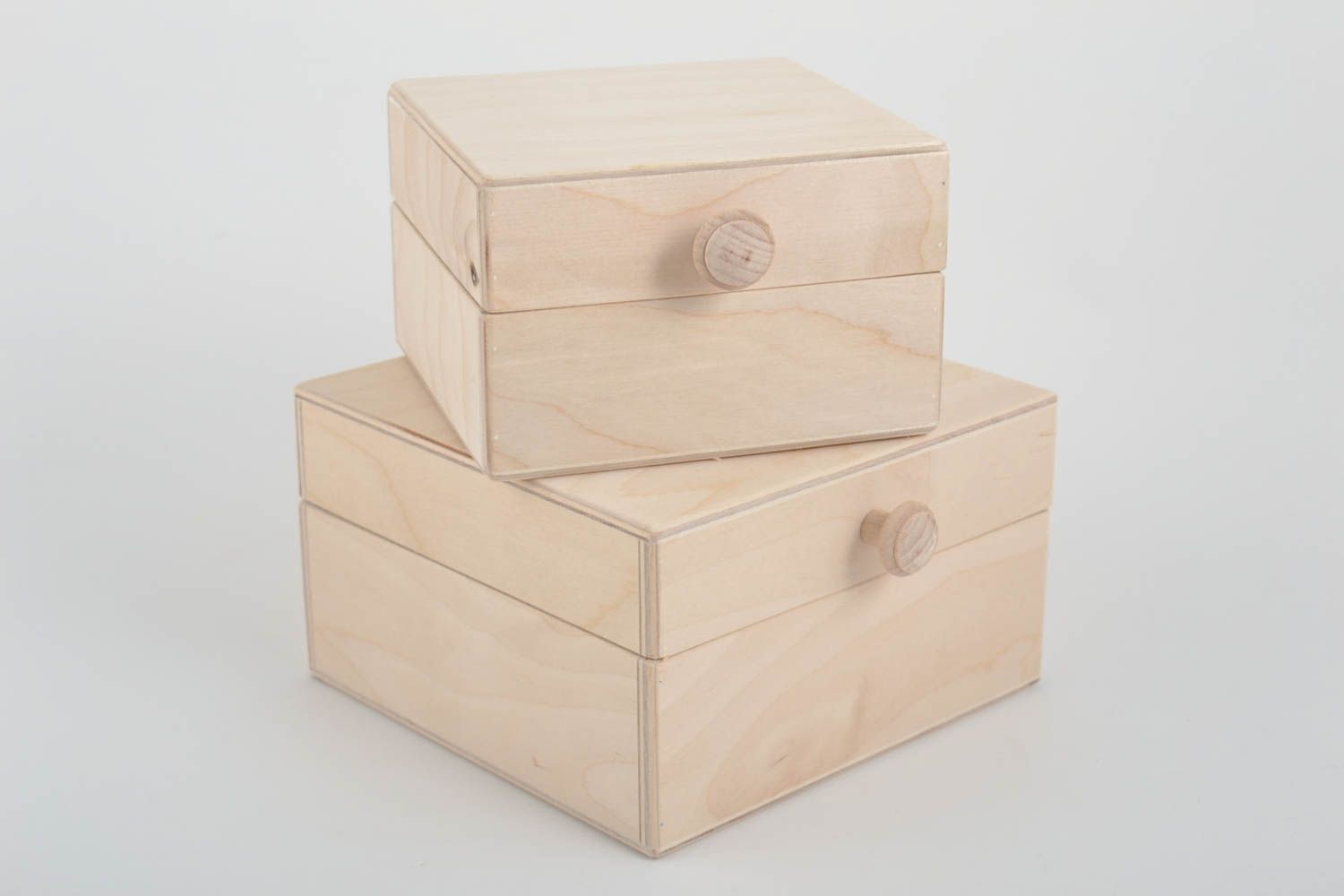 Cajas de madera para decorar artesanales artículos para pintar regalo original foto 2