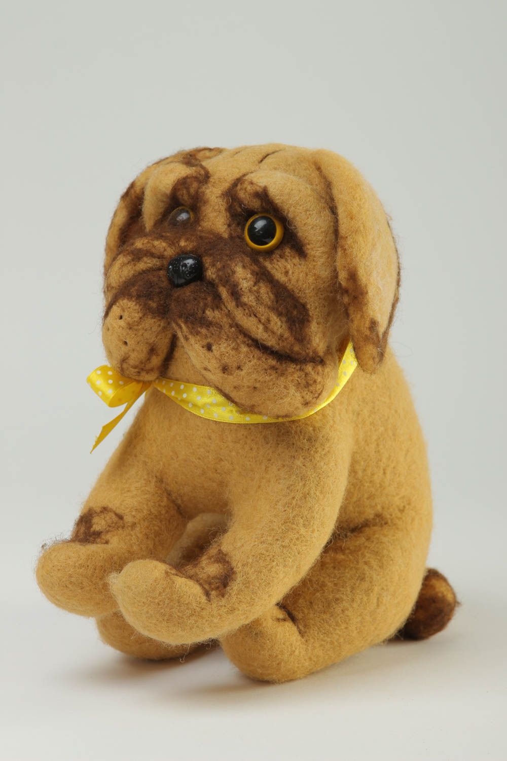 Handmade Plüsch Hund Spielsachen für Kinder Öko Kinderspielzeug originell groß foto 2