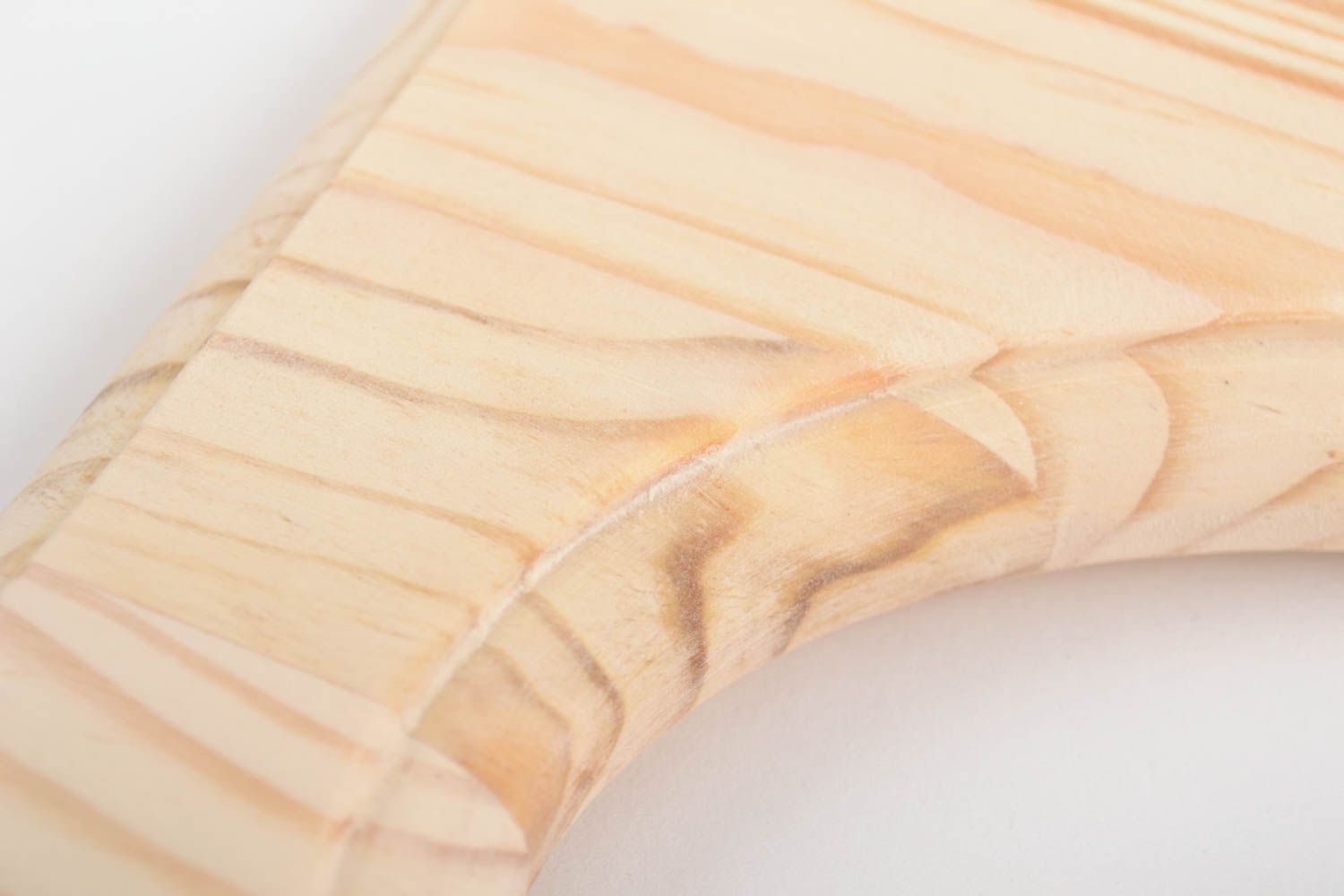 Handmade origineller Holz Fotorahmen oval aus Kiefernholz Rohling zum Bemalen foto 2
