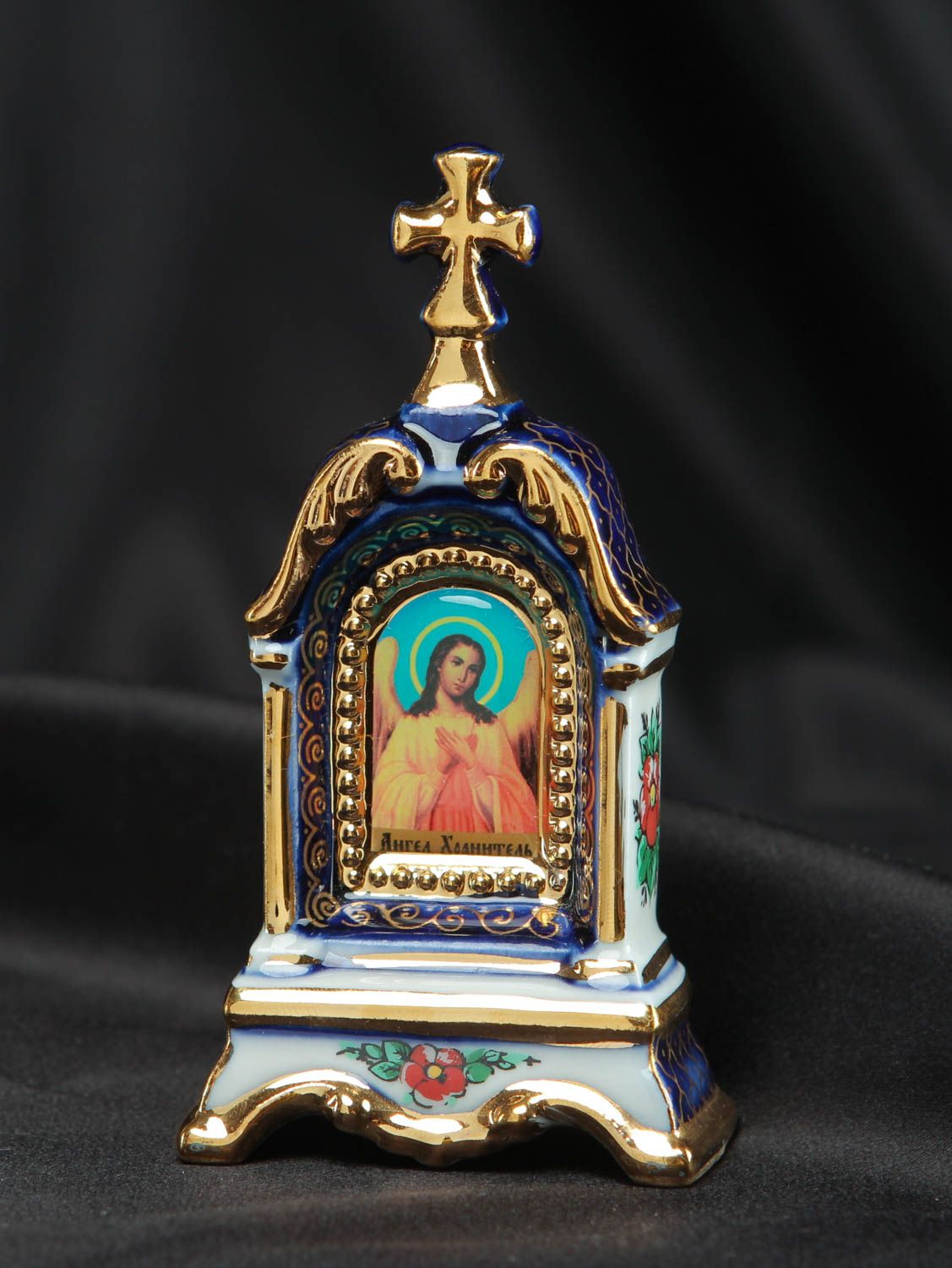 Figurine religieuse faite main originale avec peinture Icône de l'Ange gardien photo 5