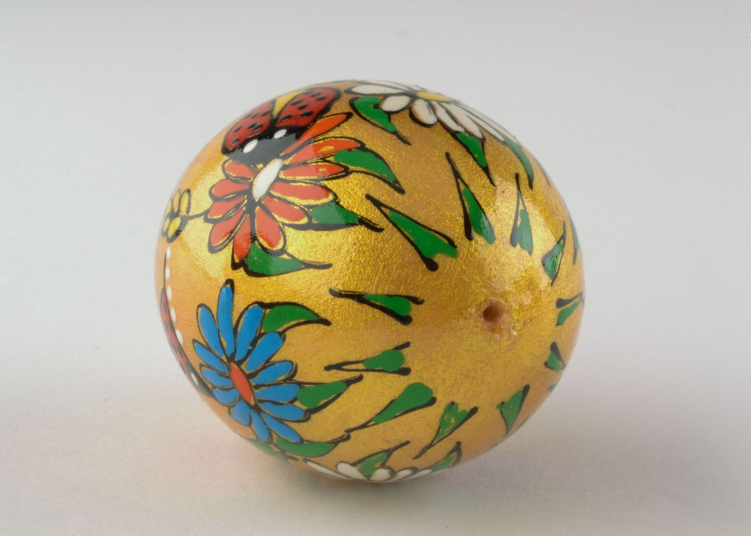 Decorative fir wooden egg photo 3