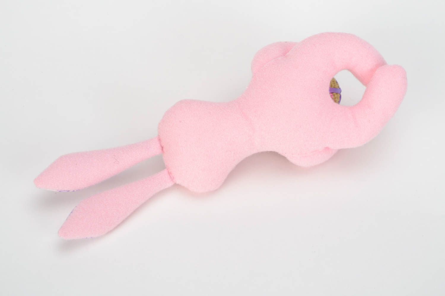 Текстильный заяц с яйцом игрушка ручной работы розовая пасхальная красивая фото 5