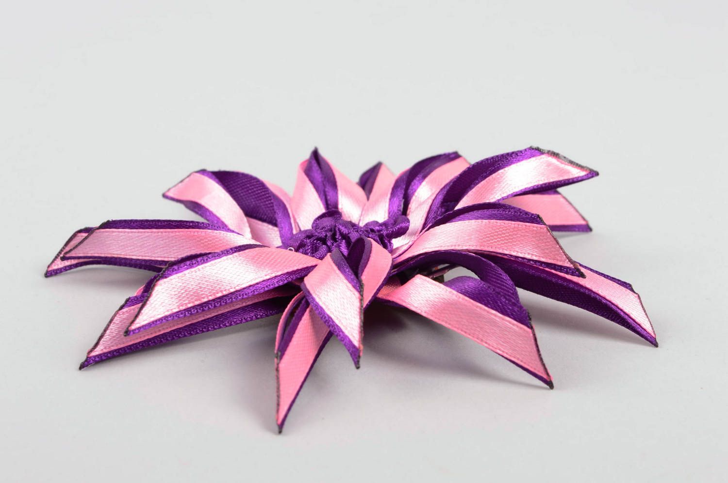 Симпатичное украшение ручной работы заколка с цветком аксессуар для волос фото 3