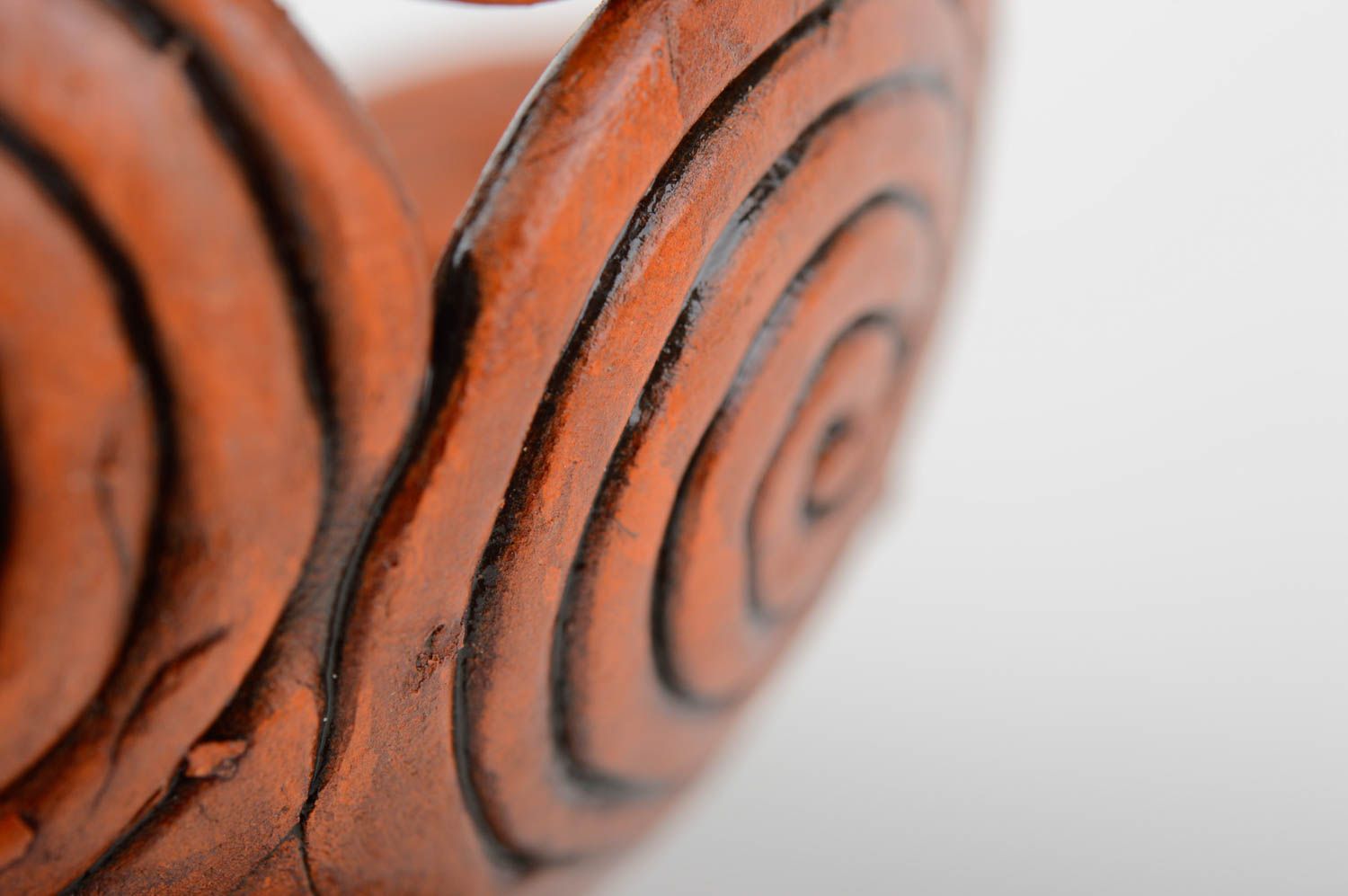 Handgemachte Keramik runde Schale für Bonbons Geschirr aus Ton Geschenk Idee foto 5