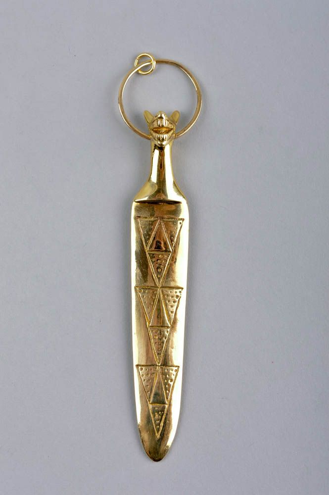 Handmade brass pendant metal jewelry brass accessories fashion jewelry photo 3