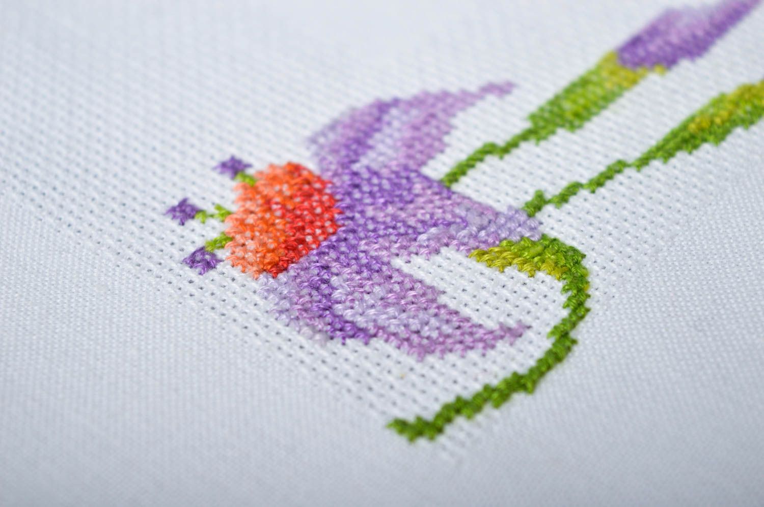 Handmade cross stitch embroidered napkin home textiles table decor ideas photo 5