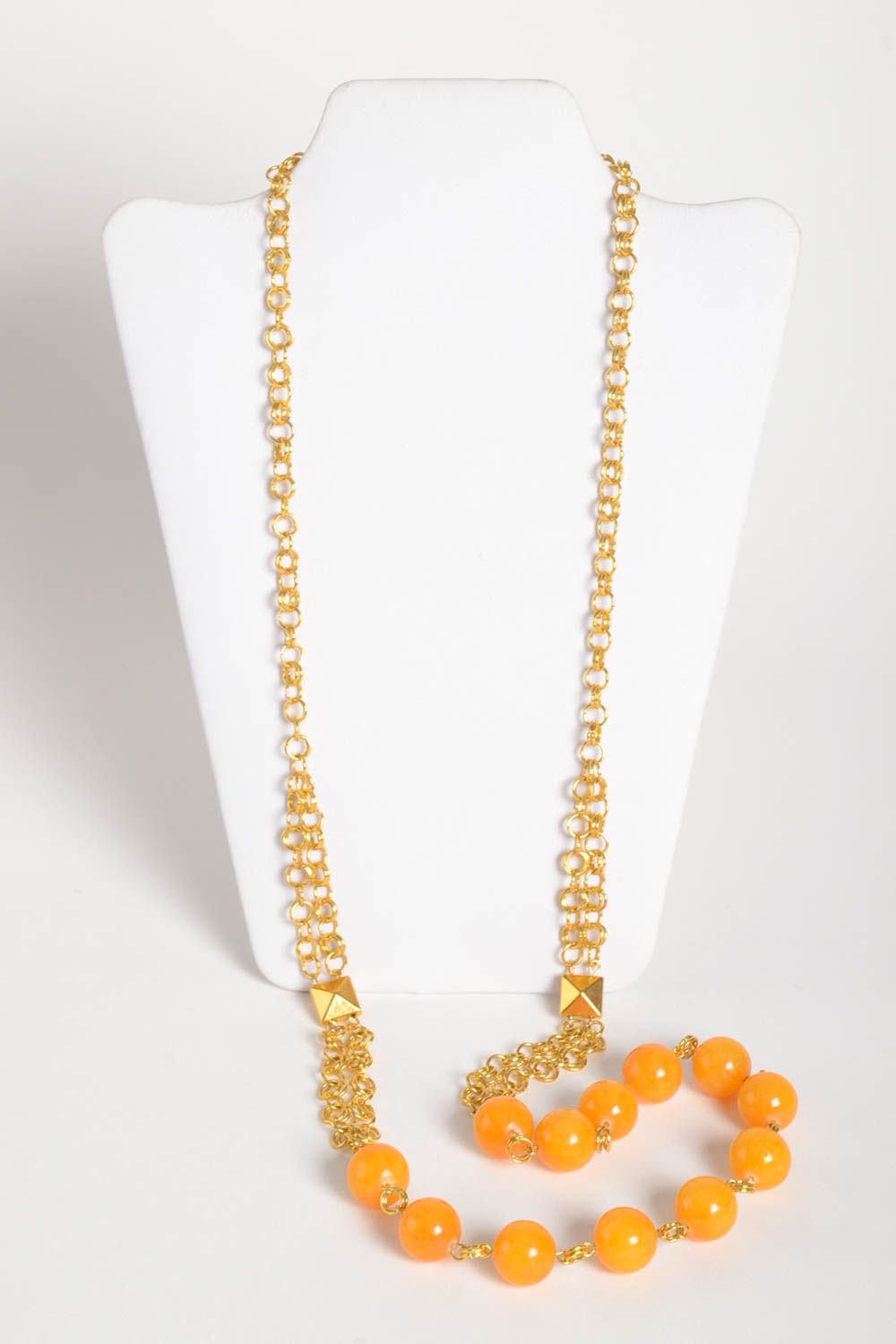 Handmade beaded necklace gemstone bead necklace beautiful jewellery gift ideas photo 3