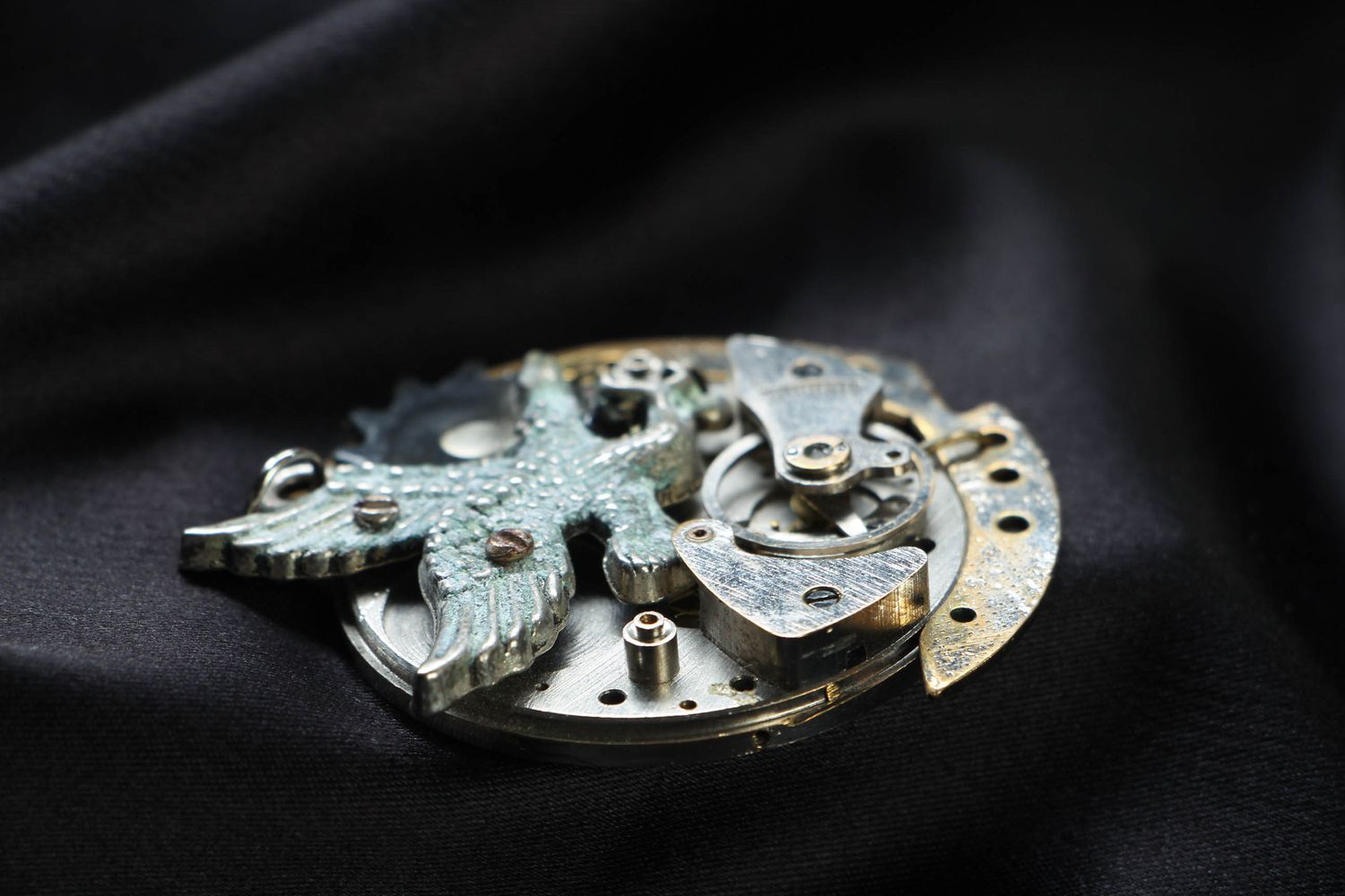 Unusual designer pendant with mechanism photo 2