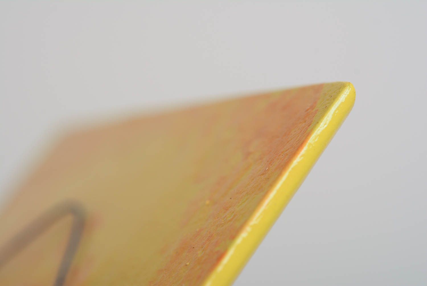 Квадратное панно из ДВП расписанное акриловыми красками ручной работы красивое фото 3