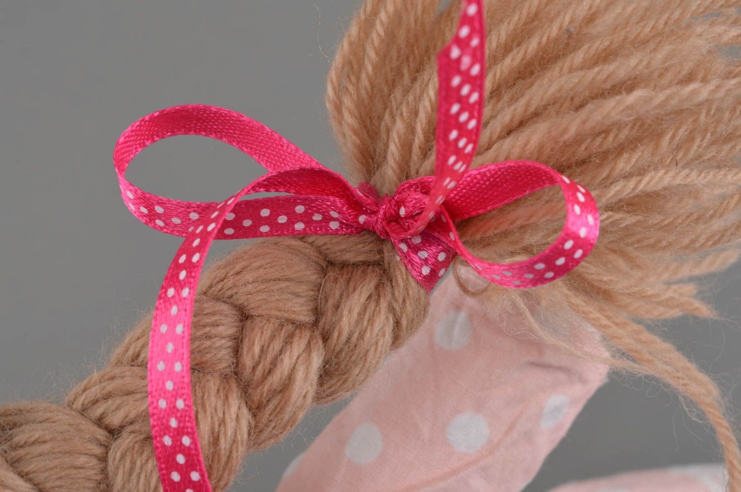 Designer Puppe aus Stoff weich schön niedlich handgemacht Geschenk für Kinder foto 5