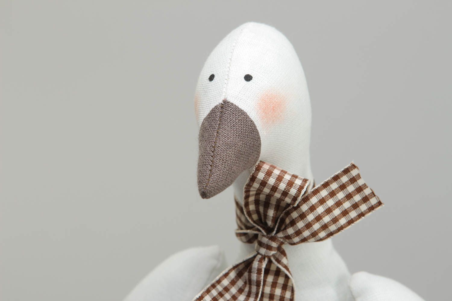Handmade soft toy goose photo 2