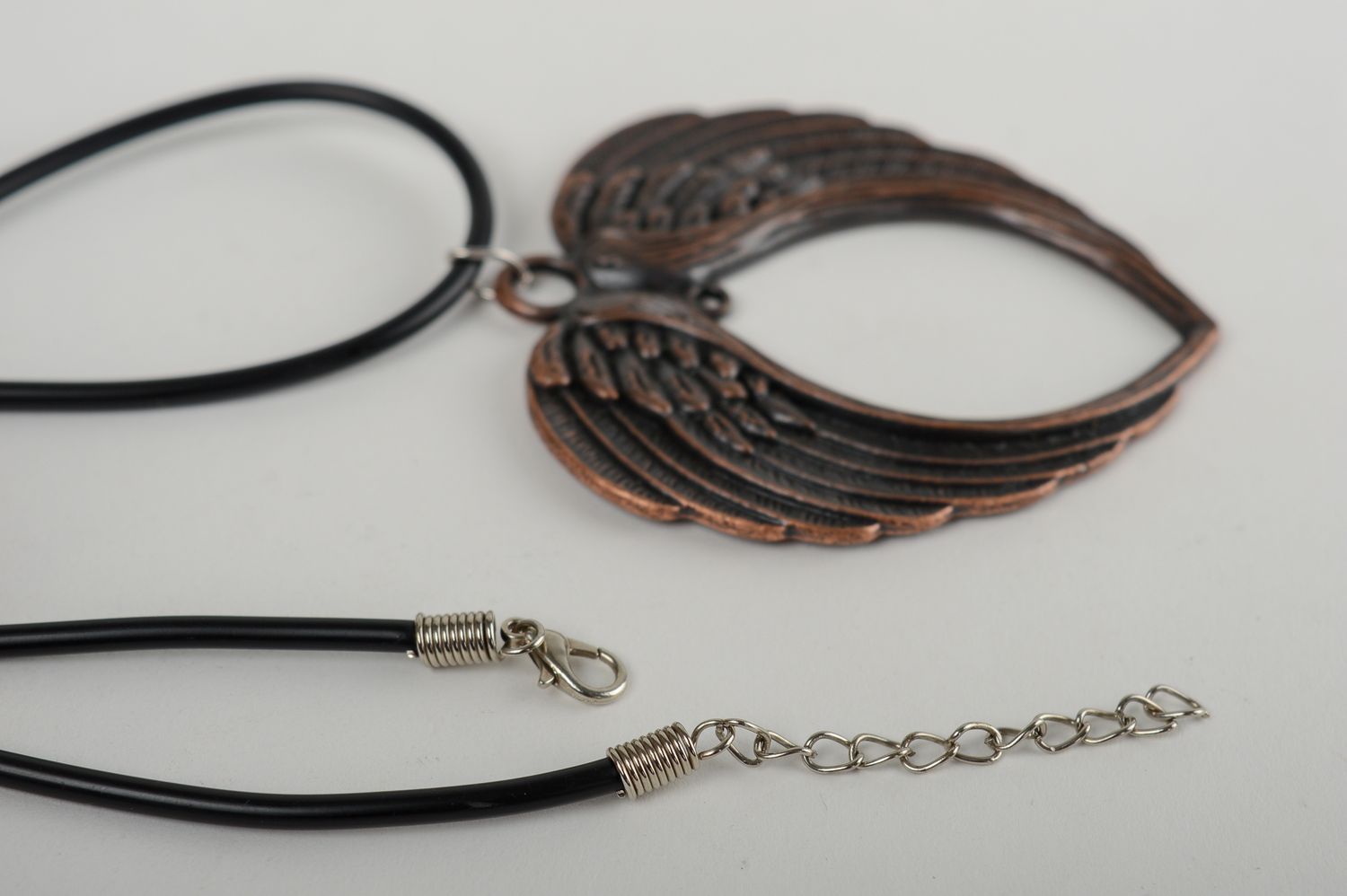 Metal pendant handmade metal jewelry metal accessories wings pendant for girls photo 4