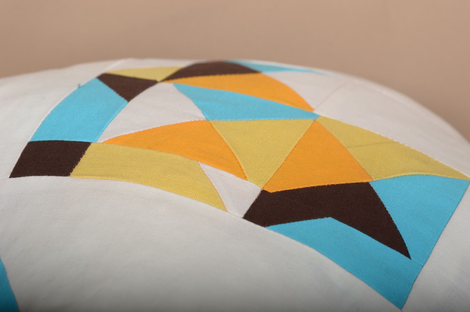 Handmade designer cute pillow unusual cotton pillow textile home decor photo 4