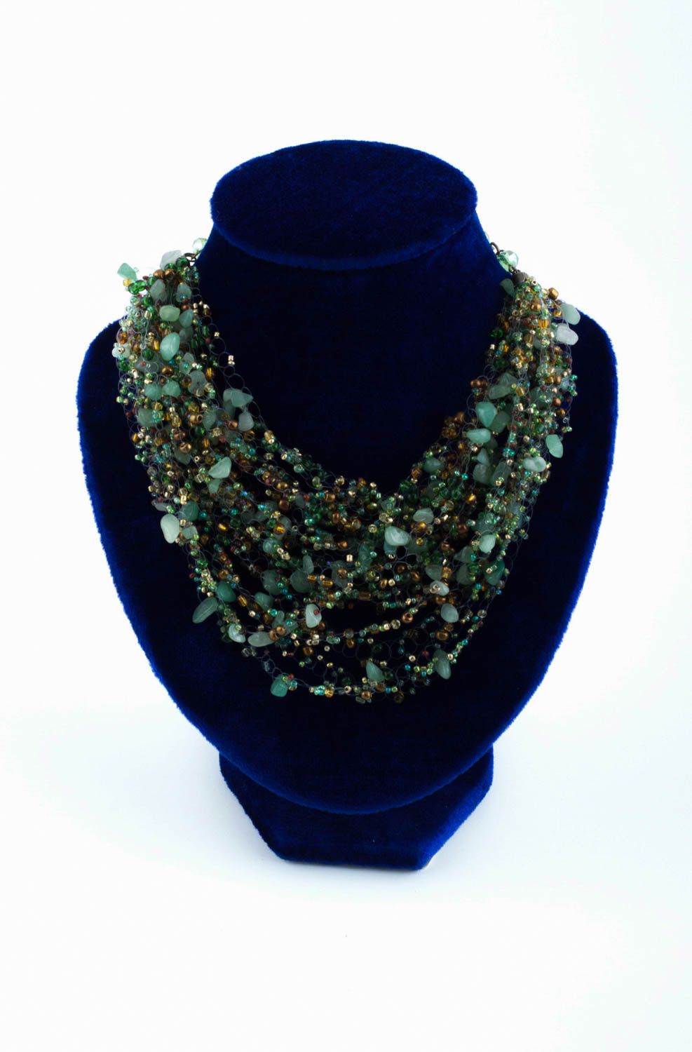 Handmade stylish necklace elegant beautiful jewelry natural stone necklace photo 2