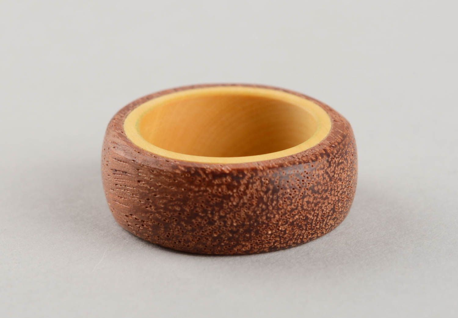 Handmade Ring aus Holz für Damen und Männer unisex Öko Stil einmalig schön foto 4