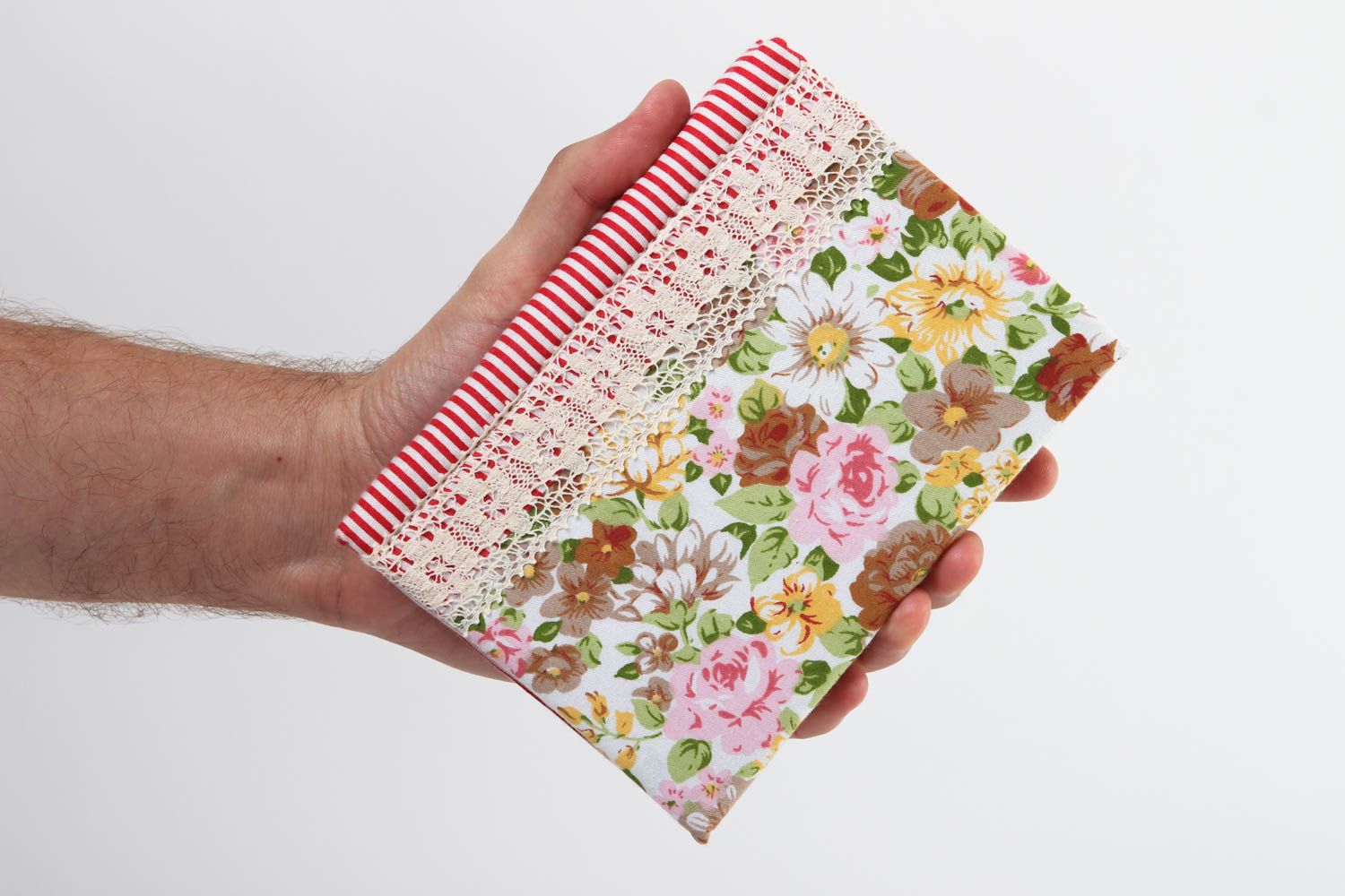 Bloc de notas hecho a mano regalo original libreta de notas con diseño floral foto 5