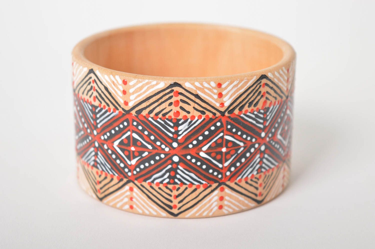 Handmade bracelet in ethnic style designer wooden bracelet cute wrist jewelry photo 1