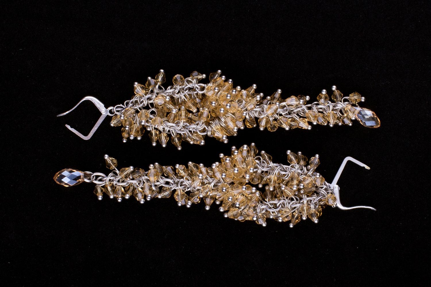 Handmade earrings jewelry with beads beautiful bijouterie perfect present photo 3
