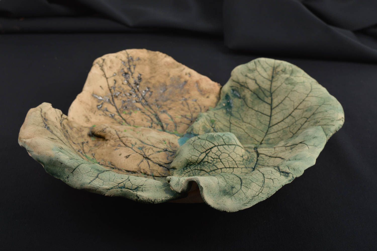 Souvenir Teller handmade Deko Wohnzimmer kreative Geschenkidee Keramik