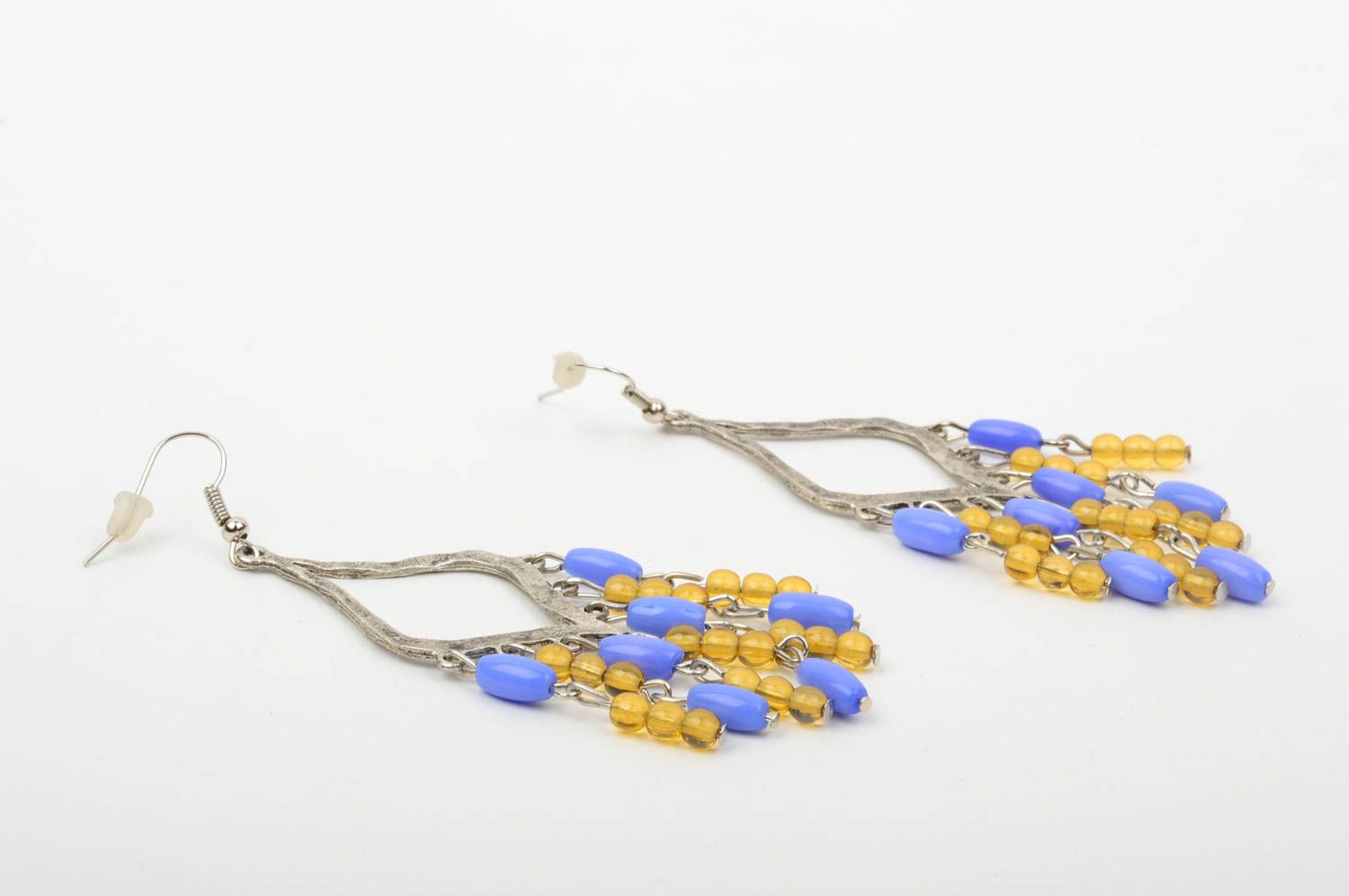 Handmade earrings designer jewelry unusual accessory gift ideas beads earrings photo 4