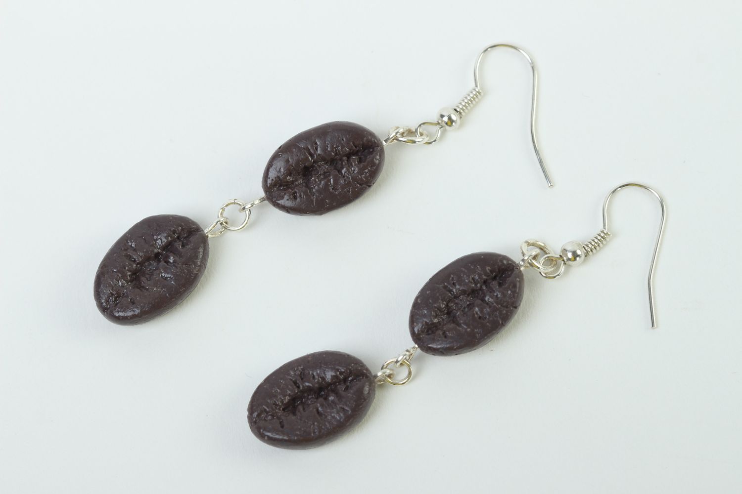 Handmade plastic earrings designer earrings with charms unusual jewelry photo 2