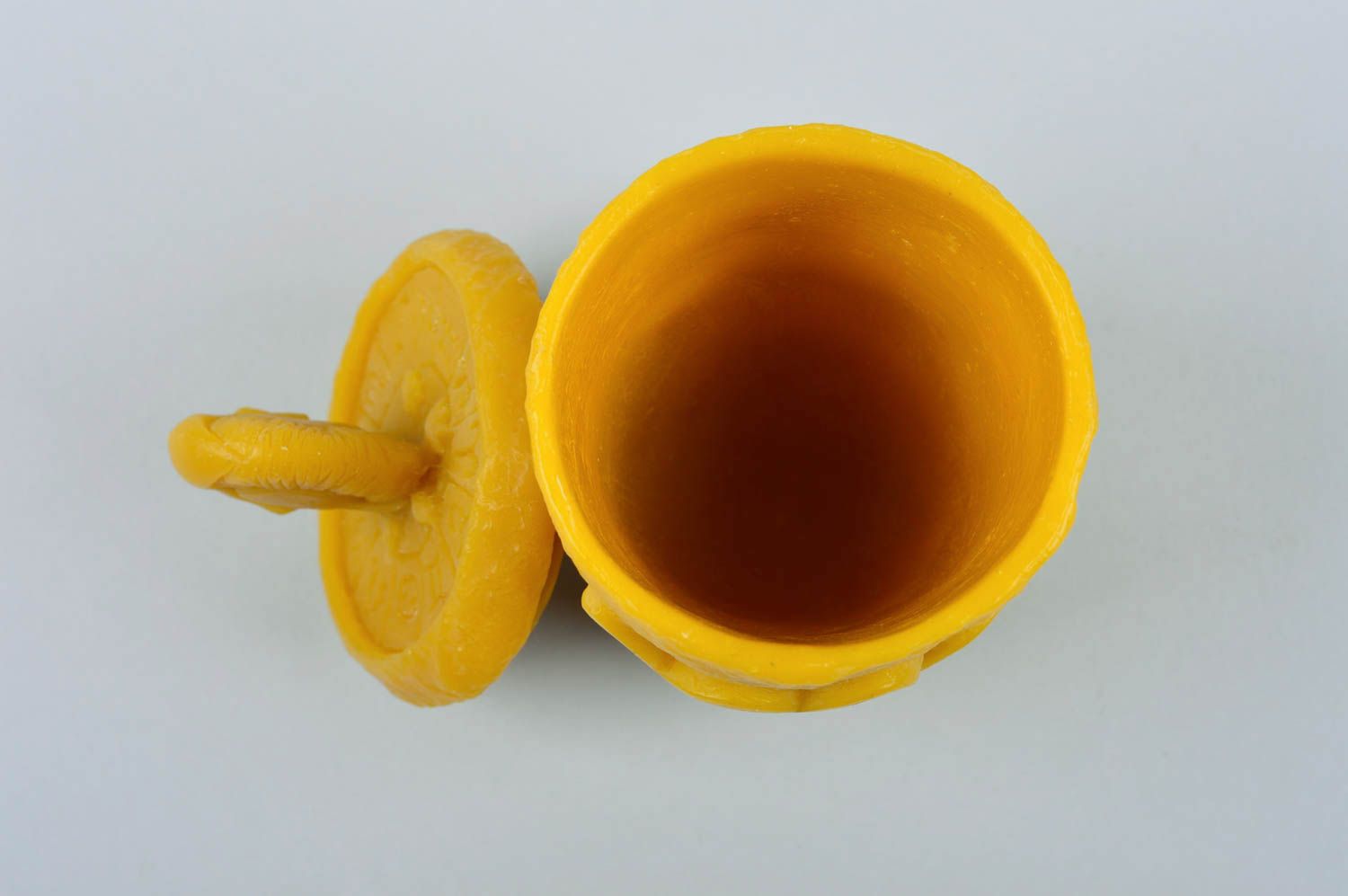 Vaso original hecho a mano de cera utensilio de cocina regalo artesanal foto 10