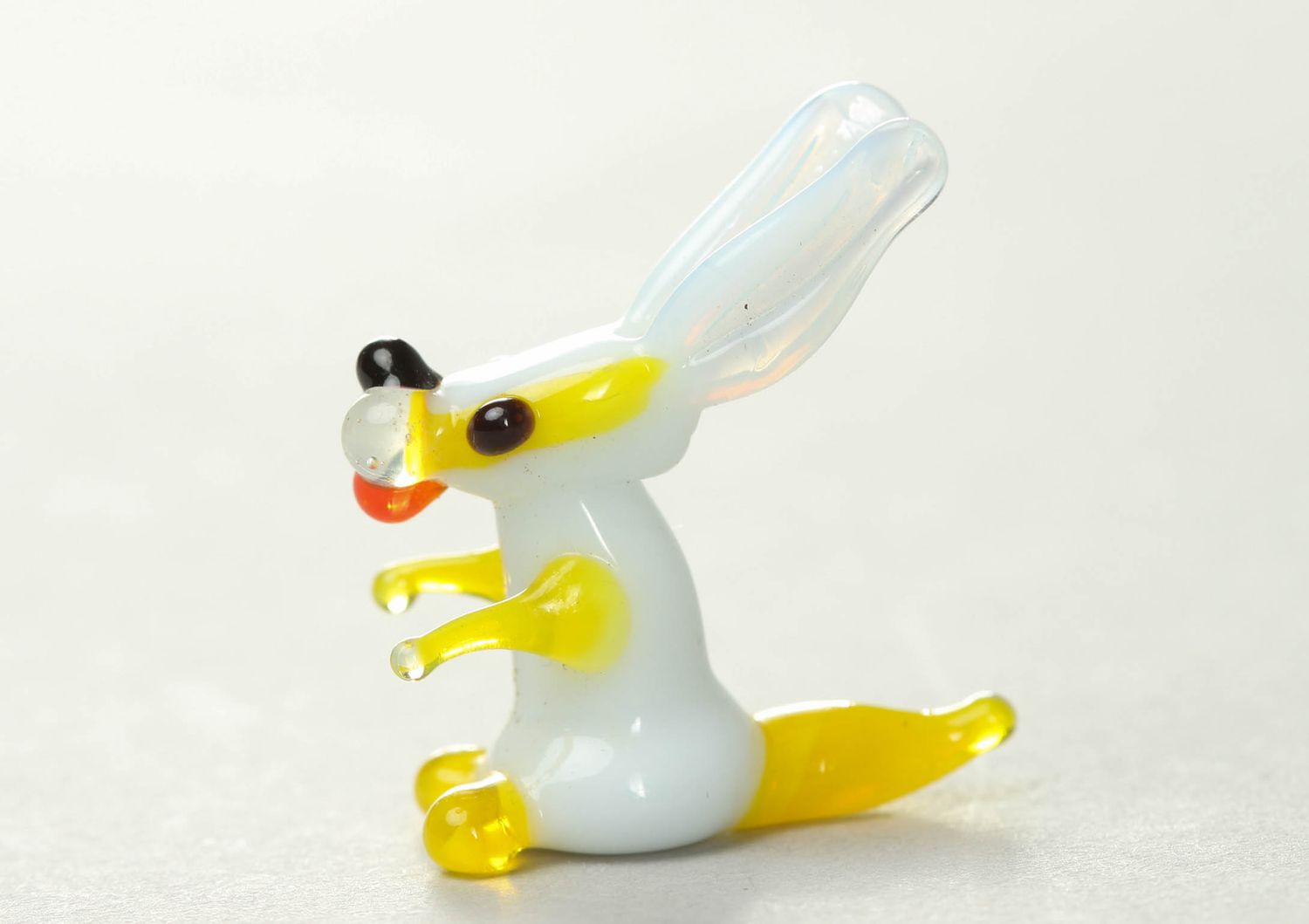 Lampwork glass statuette Bunny photo 2