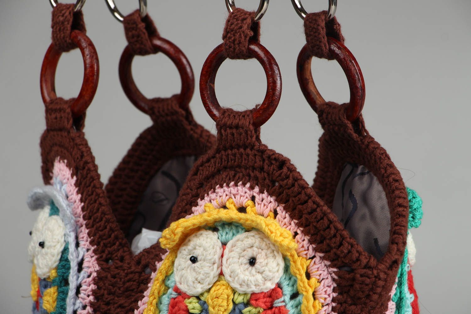 Crochet purse Owls photo 3
