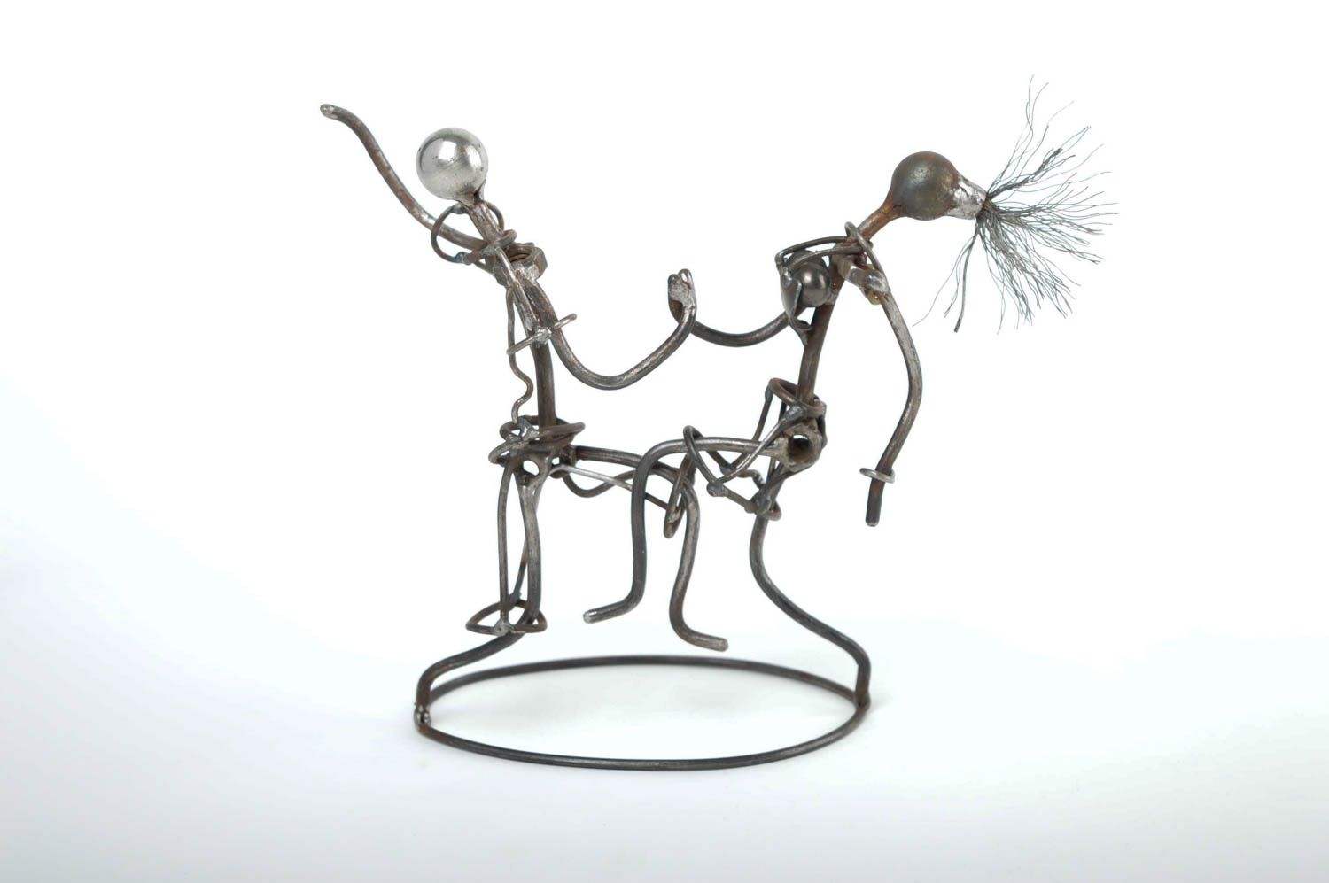 Unusual handmade metal figurine interior decorating gift ideas for decor only photo 2