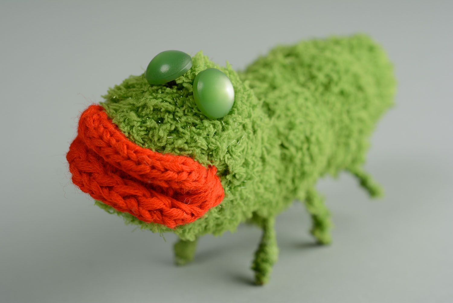 Homemade crochet toy Caterpillar photo 1