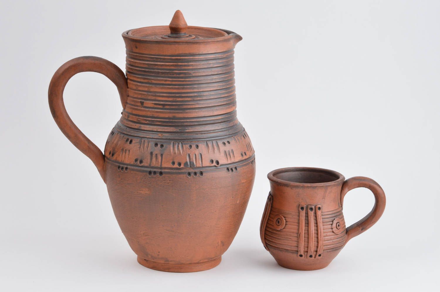 Keramik Karaffe handmade Küchen Zubehör schöne Küchen Deko Geschenk für Frauen foto 2