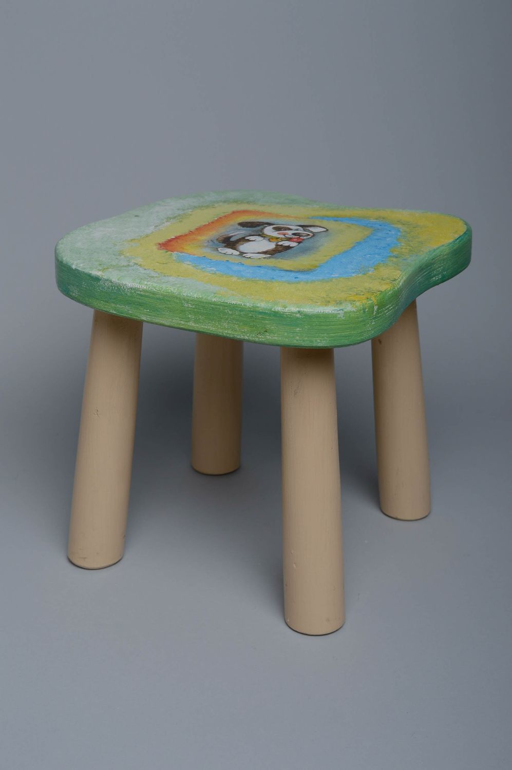 Children's wooden stool photo 1