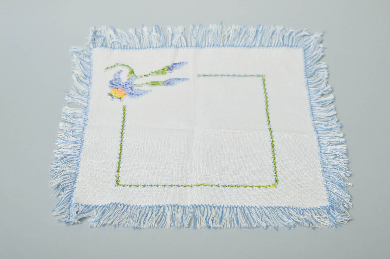 Handmade designer home textile unusual embroidered napkin stylish table decor photo 4