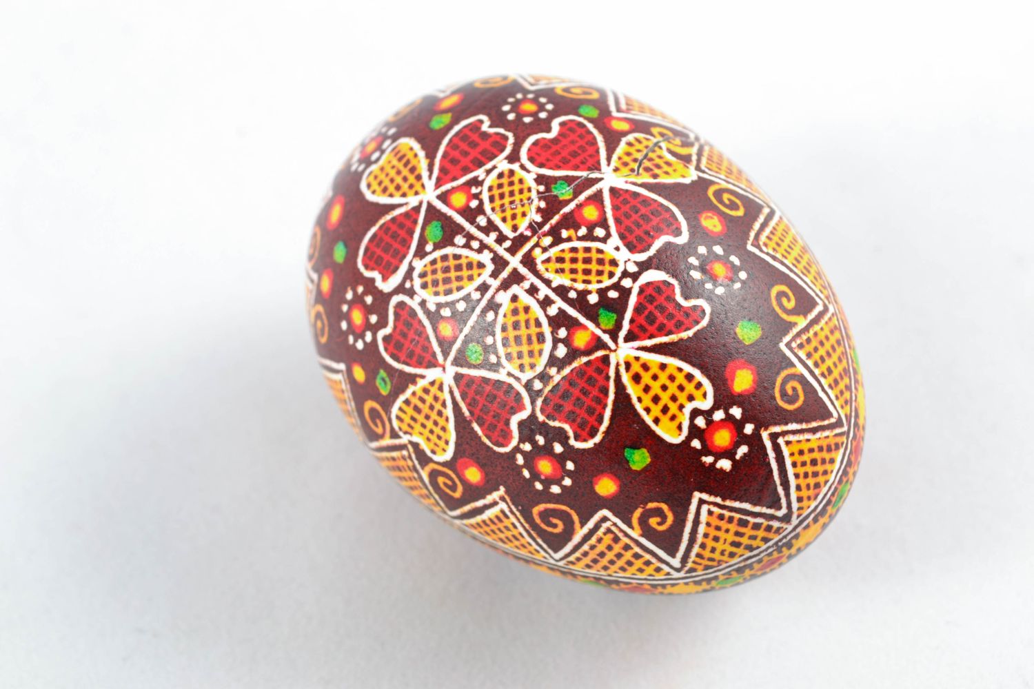 Handmade Easter egg with painting photo 4