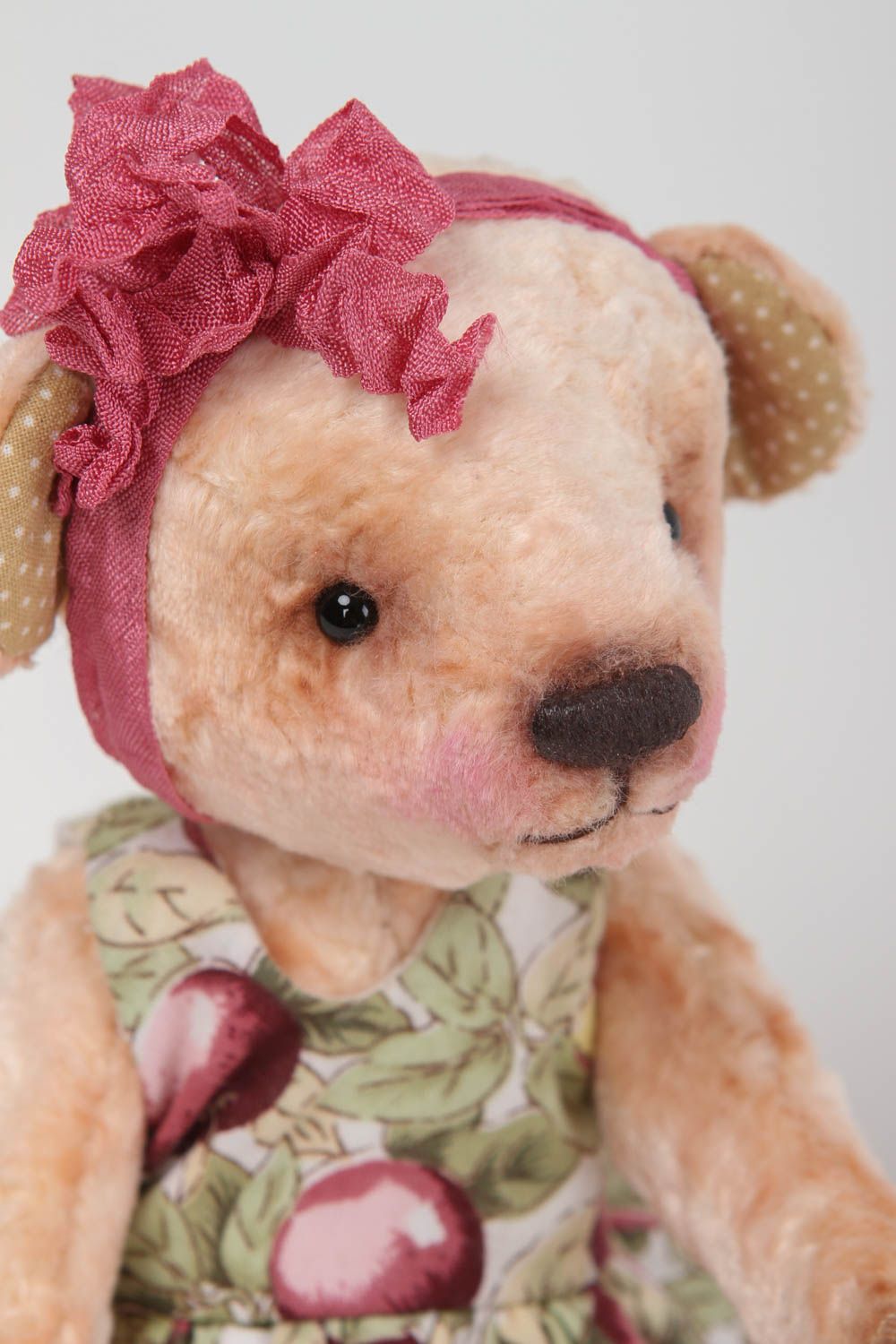 Soft toy soft bear toy handmade bear toy fabric bear toy baby toy teddy bear photo 3