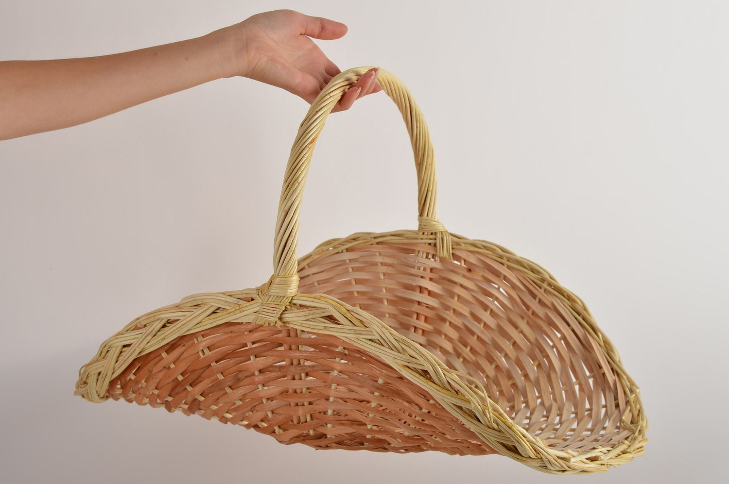 Handmade woven unusual basket stylish beautiful basket cute basket for keys photo 2