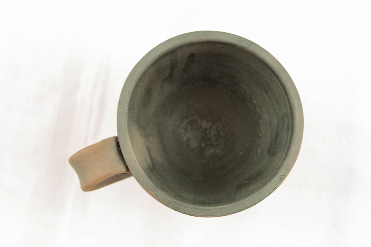 Kaffee Tasse aus Ton in Milchbrennentechnik 0.07 l foto 3
