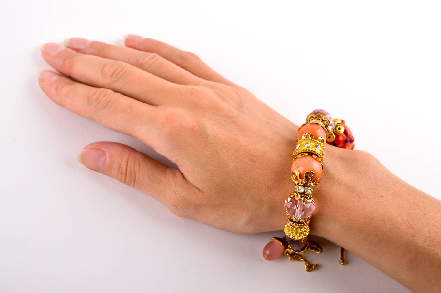 Handmade bracelet with natural stones designer stone jewelry fashion jewelry photo 5