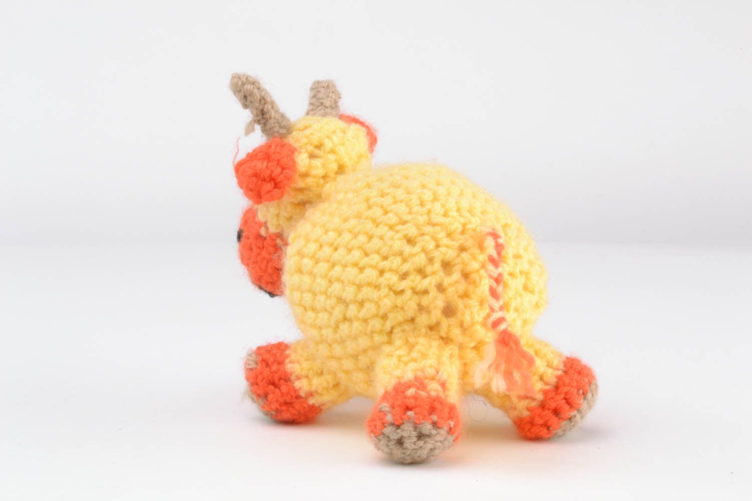 Handmade crocheted toy Cow photo 4