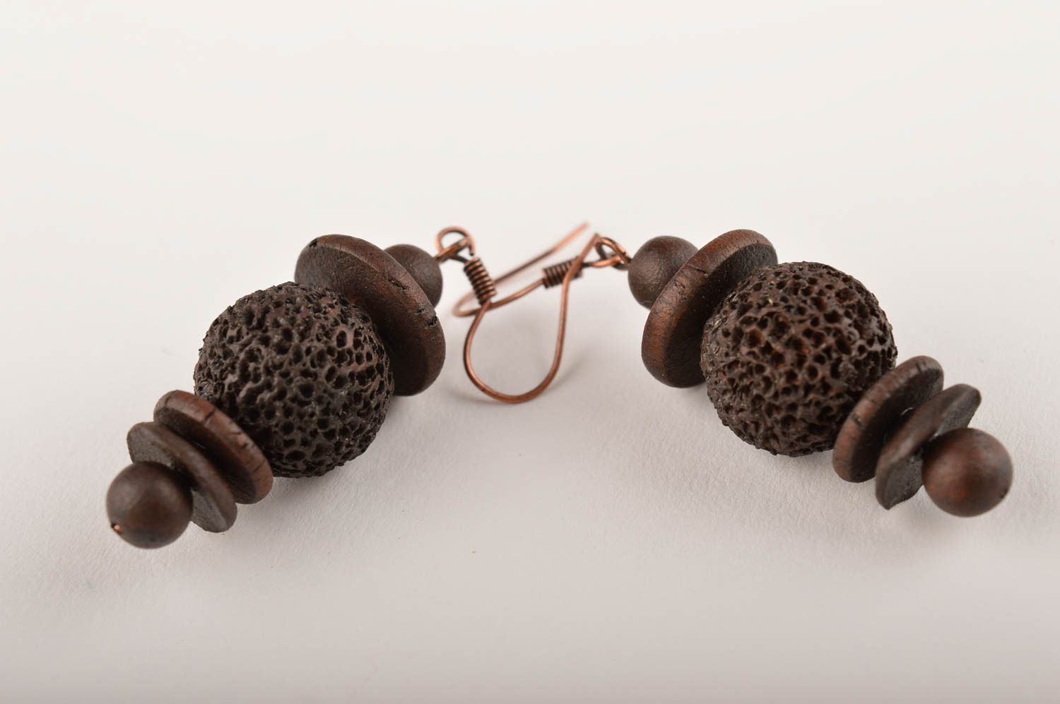 Handmade jewelry ceramic earrings womens earrings designer accessories for girls photo 3