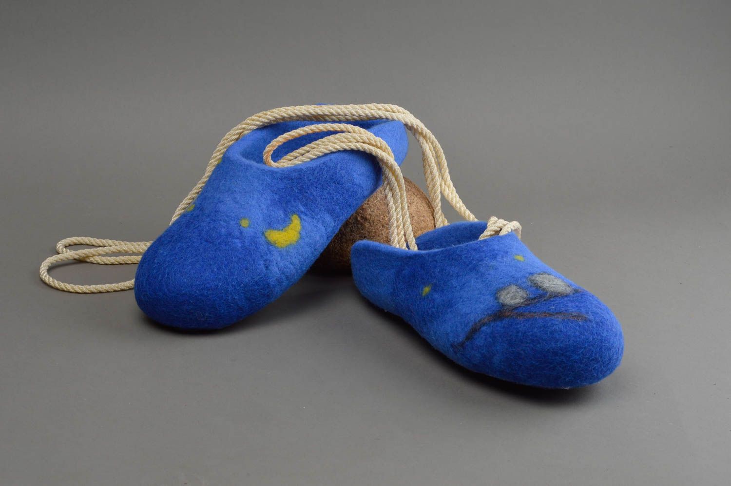 Zapatillas artesanales de lana zapatos de casa regalo original para ella     foto 1