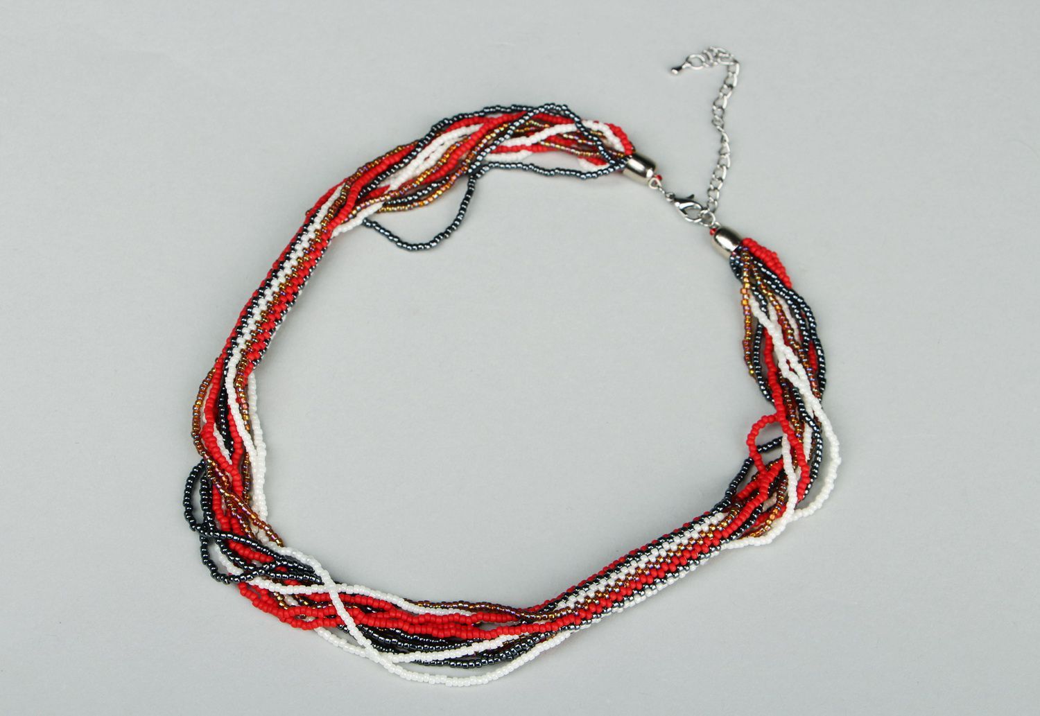 Necklace made of japanese beads photo 3