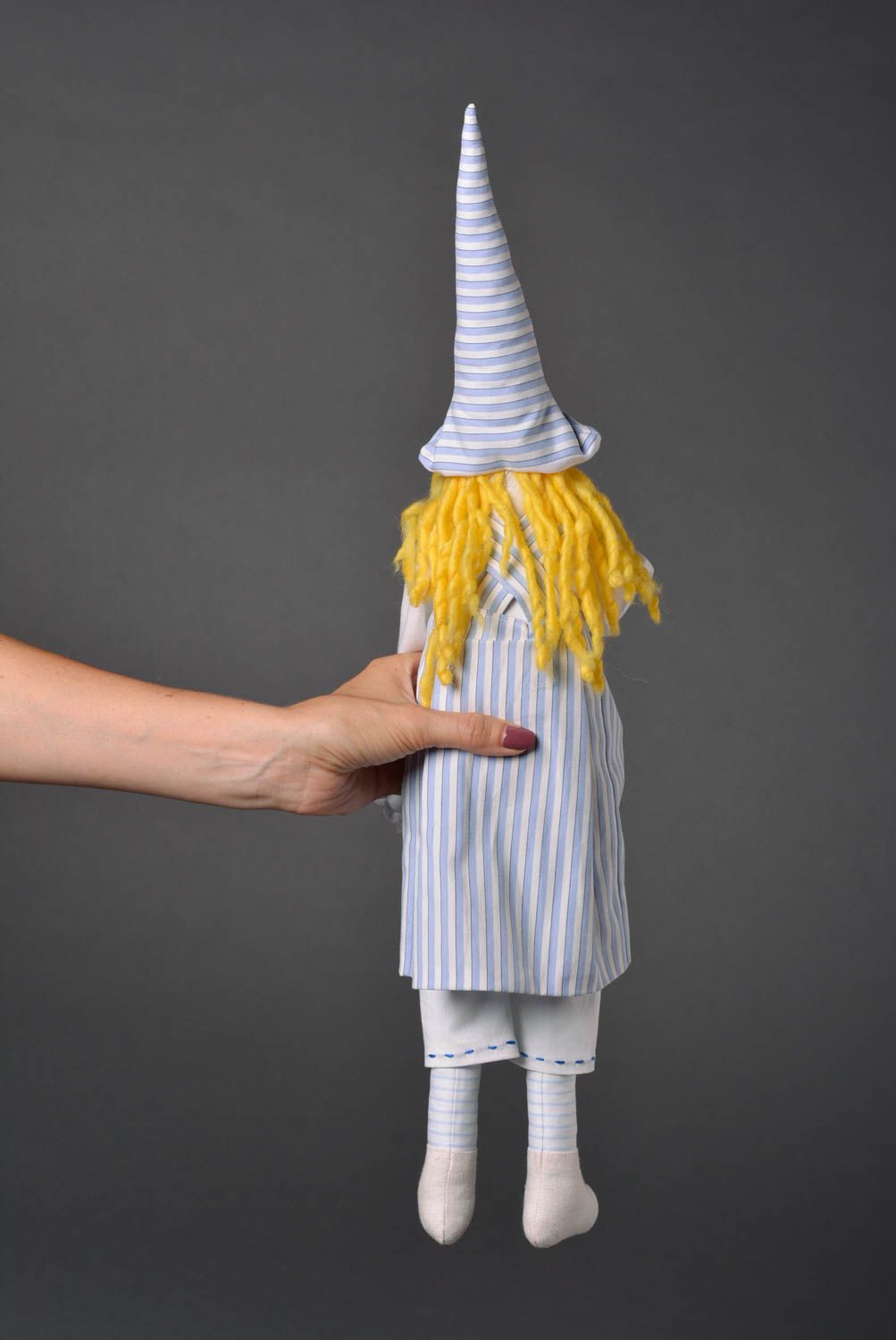 Grande poupée Jouet en tissu fait main original décoratif Cadeau pour enfant photo 5