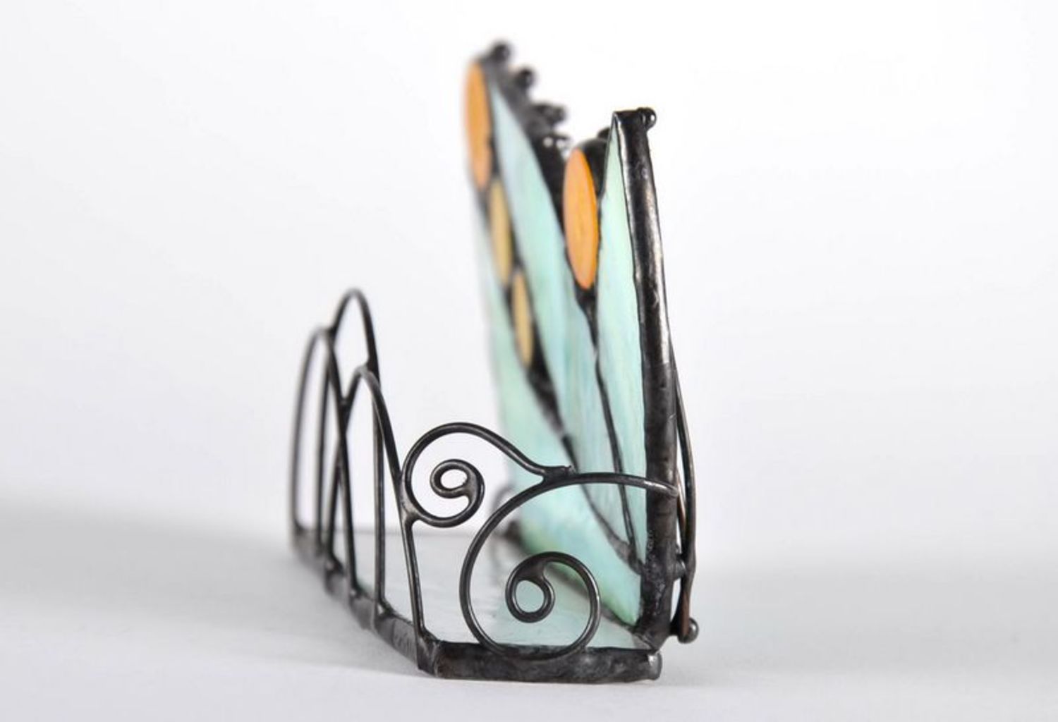 Stained glass business cards holder photo 3