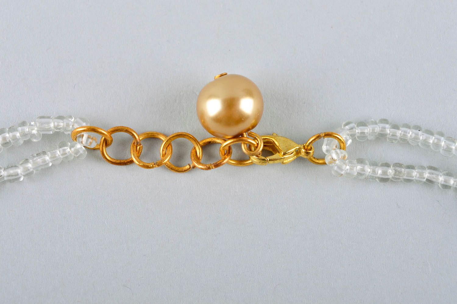 Collier perles de rocaille Bijou fait main Accessoire femme perles d'imitation photo 5